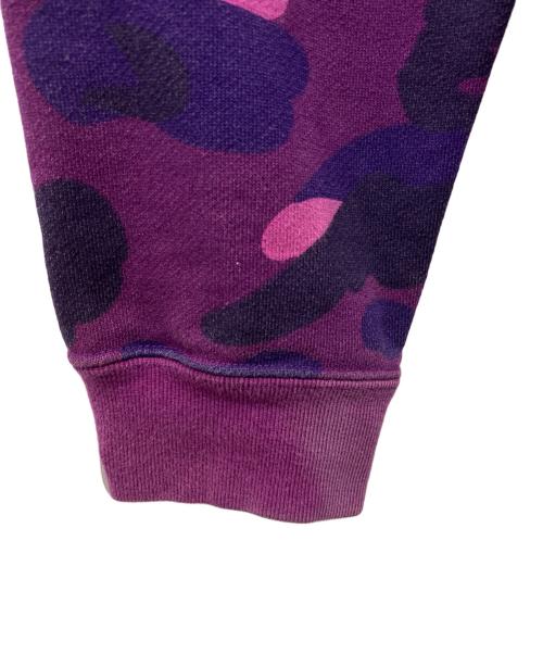A BATHING APE（ア ベイシング エイプ）A BATHING APE (ア ベイシング エイプ) ジップパーカー パープル サイズ:Mの古着・服飾アイテム