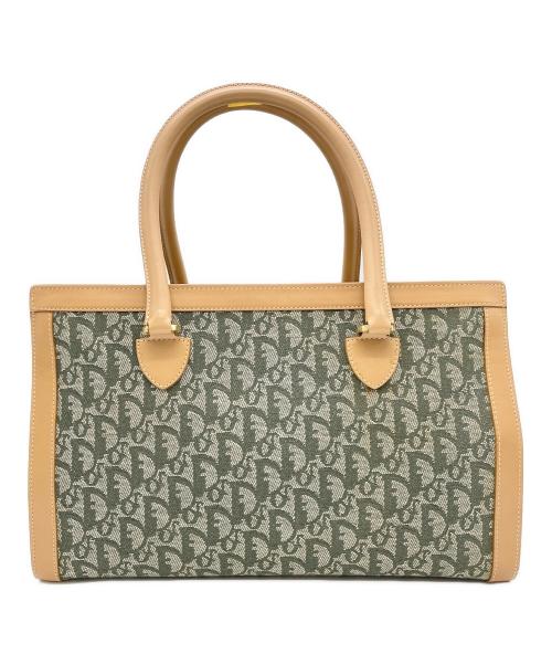 Christian Dior（クリスチャン ディオール）Christian Dior (クリスチャン ディオール) ハンドバッグ グリーン×ベージュの古着・服飾アイテム