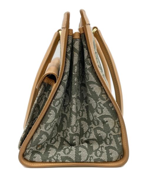 Christian Dior（クリスチャン ディオール）Christian Dior (クリスチャン ディオール) ハンドバッグ グリーン×ベージュの古着・服飾アイテム