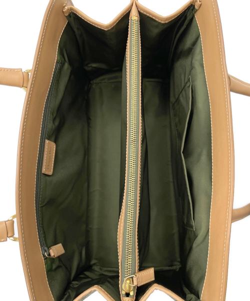 Christian Dior（クリスチャン ディオール）Christian Dior (クリスチャン ディオール) ハンドバッグ グリーン×ベージュの古着・服飾アイテム