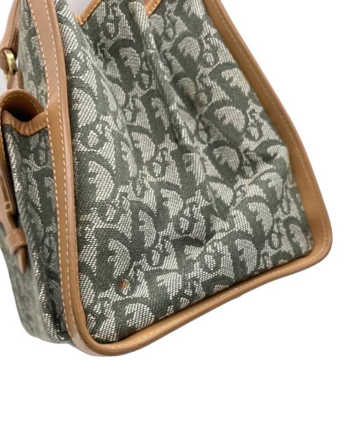 Christian Dior（クリスチャン ディオール）Christian Dior (クリスチャン ディオール) ハンドバッグ グリーン×ベージュの古着・服飾アイテム