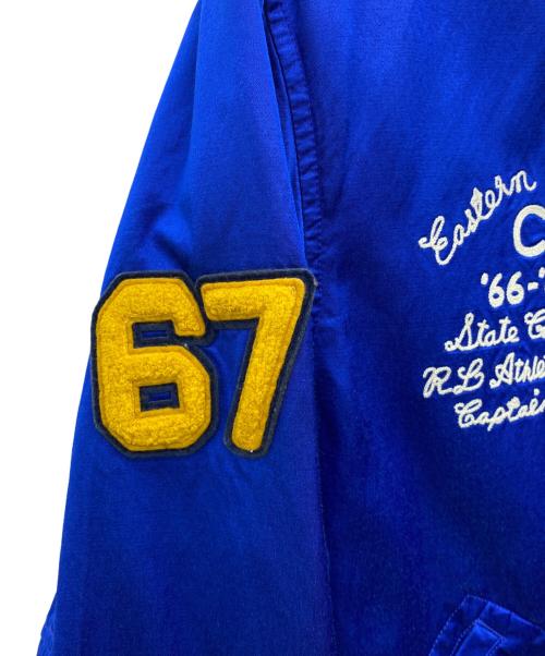 POLO RALPH LAUREN（ポロ・ラルフローレン）POLO RALPH LAUREN (ポロ・ラルフローレン) リバーシブルレターマンジャケット グリーン×ブルー サイズ:Mの古着・服飾アイテム