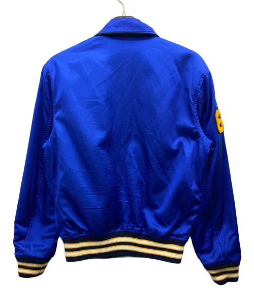 POLO RALPH LAUREN（ポロ・ラルフローレン）POLO RALPH LAUREN (ポロ・ラルフローレン) リバーシブルレターマンジャケット グリーン×ブルー サイズ:Mの古着・服飾アイテム
