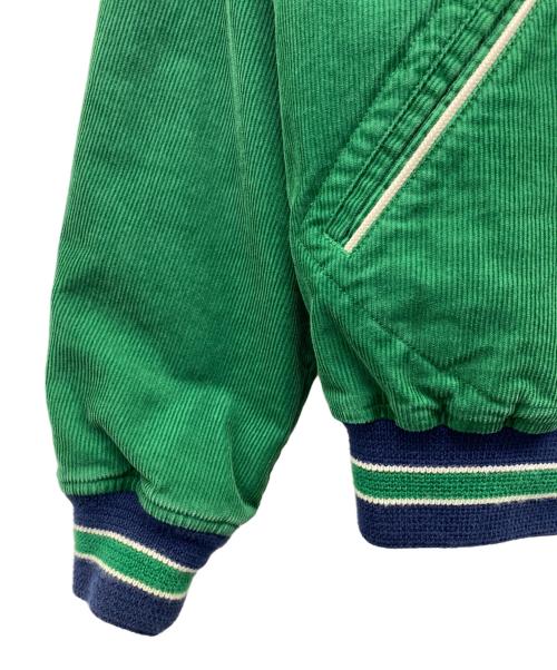 POLO RALPH LAUREN（ポロ・ラルフローレン）POLO RALPH LAUREN (ポロ・ラルフローレン) リバーシブルレターマンジャケット グリーン×ブルー サイズ:Mの古着・服飾アイテム