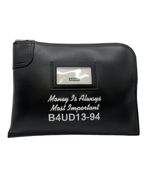 SUPREME（シュプリーム）SUPREME (シュプリーム) クラッチバッグ ブラックの古着・服飾アイテム
