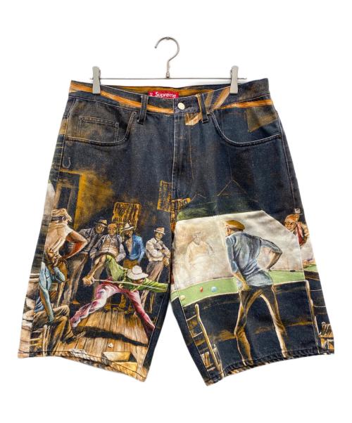 SUPREME（シュプリーム）SUPREME (シュプリーム) Ernie Barnes (アーニー バーンズ) Ernie Barnes Baggy Denim Short マルチカラー サイズ:34の古着・服飾アイテム