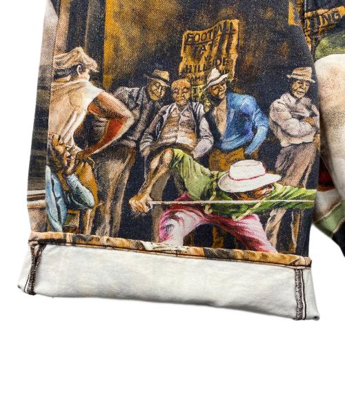 SUPREME（シュプリーム）SUPREME (シュプリーム) Ernie Barnes (アーニー バーンズ) Ernie Barnes Baggy Denim Short マルチカラー サイズ:34の古着・服飾アイテム
