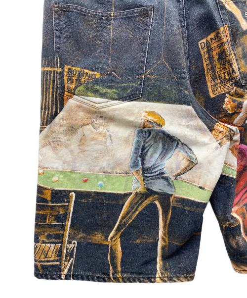 SUPREME（シュプリーム）SUPREME (シュプリーム) Ernie Barnes (アーニー バーンズ) Ernie Barnes Baggy Denim Short マルチカラー サイズ:34の古着・服飾アイテム