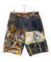 SUPREME（シュプリーム）の古着「Ernie Barnes Baggy Denim Short」｜マルチカラー