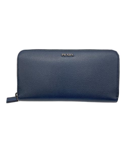 PRADA（プラダ）PRADA (プラダ) 長財布 ブルーの古着・服飾アイテム