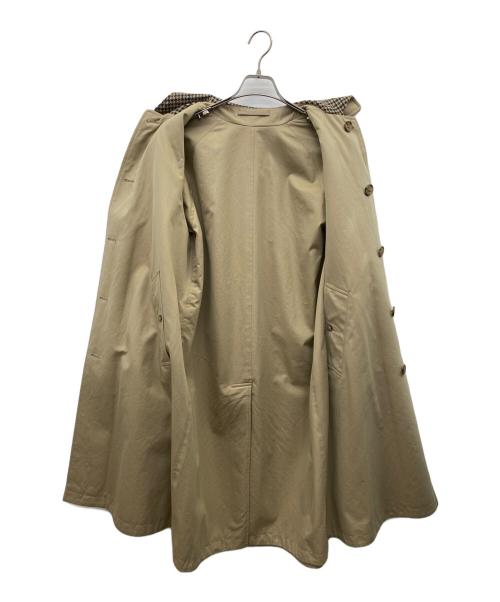 INVERTERE（インバーティア）INVERTERE (インバーティア) バルカラーコート ブラウン サイズ:36の古着・服飾アイテム