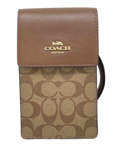 COACH（コーチ）COACH (コーチ) ショルダーバッグ ブラウン×ベージュの古着・服飾アイテム