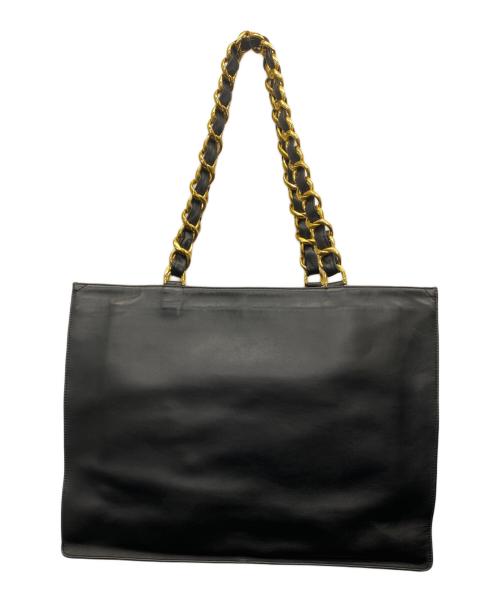CHANEL（シャネル）CHANEL (シャネル) チェーントートバッグ ブラックの古着・服飾アイテム