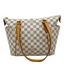 LOUIS VUITTON（ルイ ヴィトン）の古着「ダミエ・アズール トータリーPM」｜ホワイト