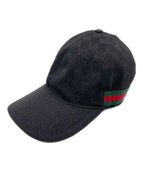 GUCCI（グッチ）GUCCI (グッチ) キャップ ブラックの古着・服飾アイテム
