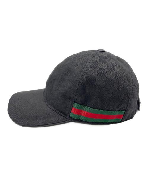 GUCCI（グッチ）GUCCI (グッチ) キャップ ブラックの古着・服飾アイテム