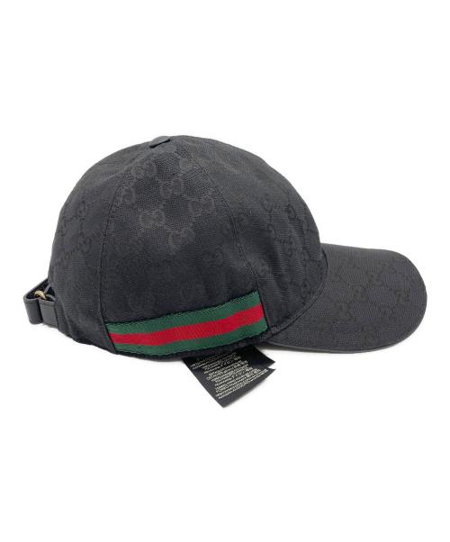 GUCCI（グッチ）GUCCI (グッチ) キャップ ブラックの古着・服飾アイテム