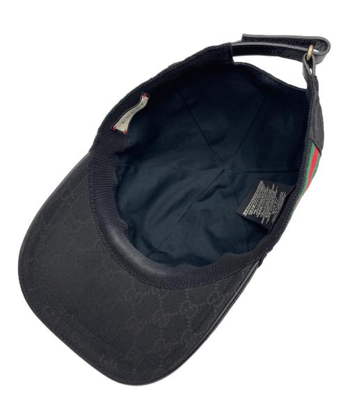 GUCCI（グッチ）GUCCI (グッチ) キャップ ブラックの古着・服飾アイテム