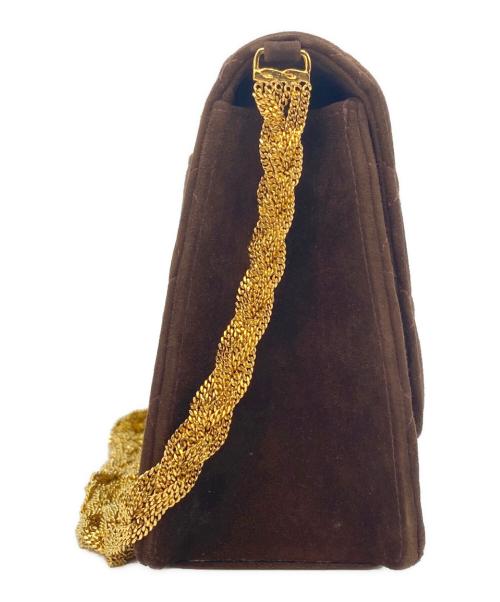 CHANEL（シャネル）CHANEL (シャネル) ショルダーバッグ ブラウン×ゴールドの古着・服飾アイテム