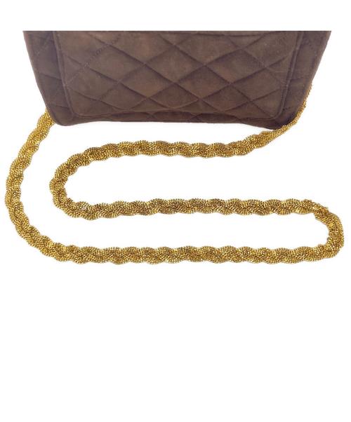 CHANEL（シャネル）CHANEL (シャネル) ショルダーバッグ ブラウン×ゴールドの古着・服飾アイテム