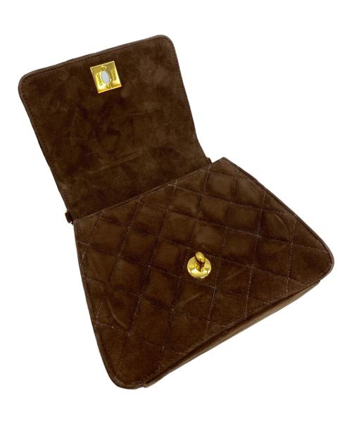 CHANEL（シャネル）CHANEL (シャネル) ショルダーバッグ ブラウン×ゴールドの古着・服飾アイテム