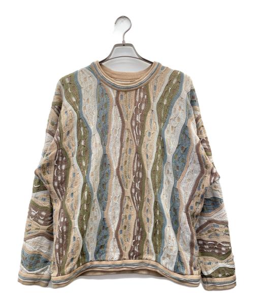 Coogi（クージー）Coogi (クージー) 薄手ニット ベージュ サイズ:Ｌの古着・服飾アイテム