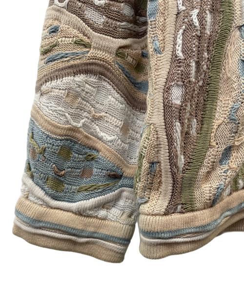 Coogi（クージー）Coogi (クージー) 薄手ニット ベージュ サイズ:Ｌの古着・服飾アイテム
