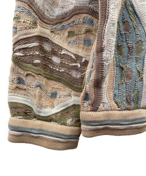 Coogi（クージー）Coogi (クージー) 薄手ニット ベージュ サイズ:Ｌの古着・服飾アイテム
