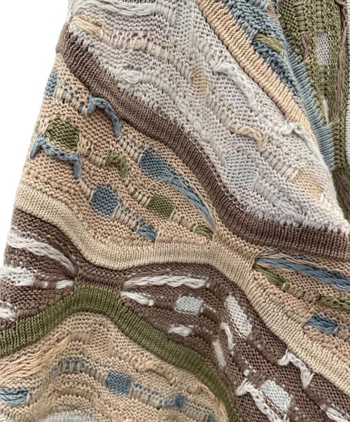 Coogi（クージー）Coogi (クージー) 薄手ニット ベージュ サイズ:Ｌの古着・服飾アイテム