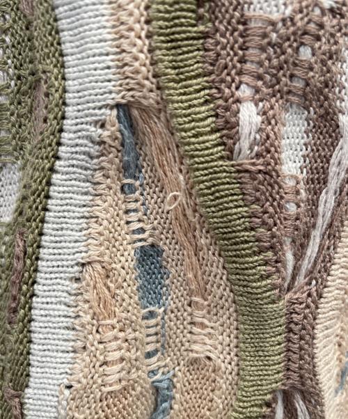 Coogi（クージー）Coogi (クージー) 薄手ニット ベージュ サイズ:Ｌの古着・服飾アイテム