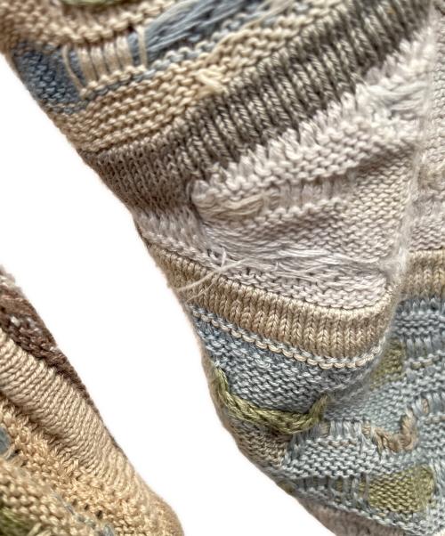 Coogi（クージー）Coogi (クージー) 薄手ニット ベージュ サイズ:Ｌの古着・服飾アイテム