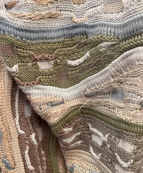 Coogi（クージー）Coogi (クージー) 薄手ニット ベージュ サイズ:Ｌの古着・服飾アイテム