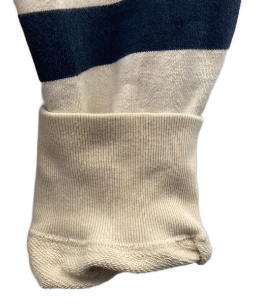 SUPREME（シュプリーム）SUPREME (シュプリーム) クルーネックスウェット ベージュ×ネイビー サイズ:Largeの古着・服飾アイテム