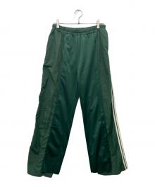 etsinta（エシンタ）の古着「リメイクトラックジャージーパンツ」｜グリーン