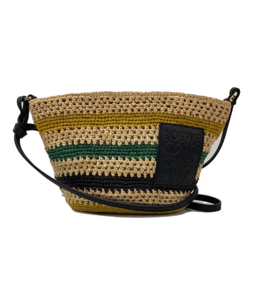 LOEWE（ロエベ）LOEWE (ロエベ) ショルダーバッグ ブラウン×グリーン×ブラックの古着・服飾アイテム