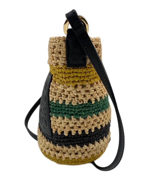 LOEWE（ロエベ）LOEWE (ロエベ) ショルダーバッグ ブラウン×グリーン×ブラックの古着・服飾アイテム