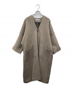 中古・古着通販】Eaphi (エフィ) no collar shaggy long coat(ノー