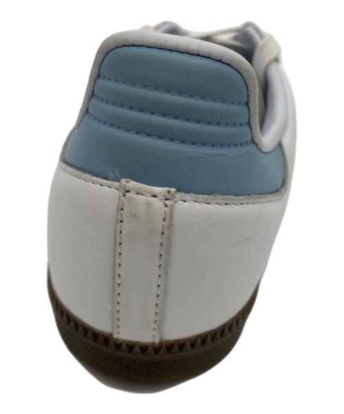 adidas（アディダス）adidas (アディダス) SAMBA ホワイト×スカイブルー サイズ:26.5の古着・服飾アイテム