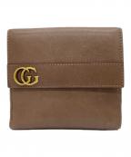 GUCCIグッチ）の古着「3つ折り財布」｜ブラウン