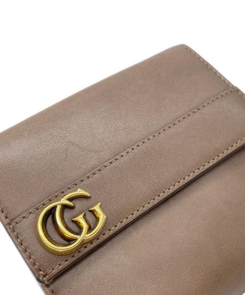 GUCCI（グッチ）GUCCI (グッチ) 3つ折り財布 ブラウンの古着・服飾アイテム