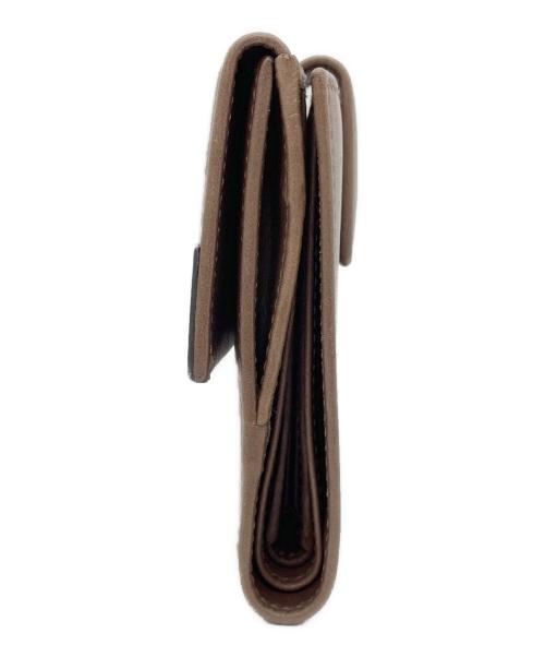 GUCCI（グッチ）GUCCI (グッチ) 3つ折り財布 ブラウンの古着・服飾アイテム