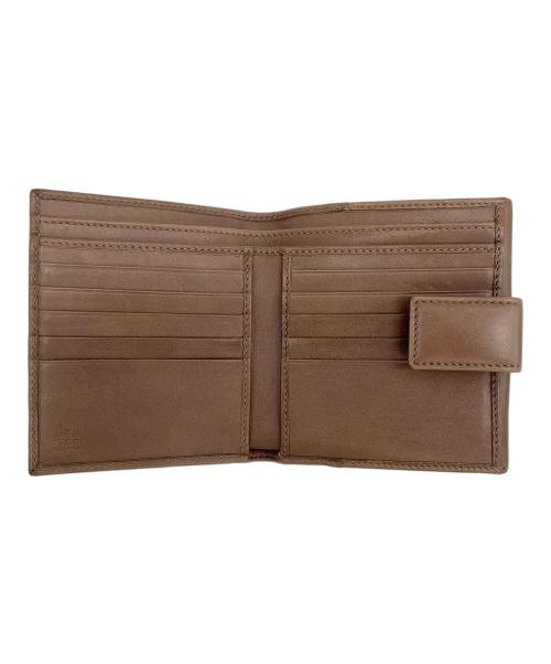 GUCCI（グッチ）GUCCI (グッチ) 3つ折り財布 ブラウンの古着・服飾アイテム