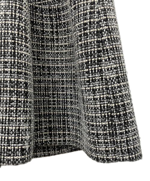 NATURAL BEAUTY BASIC（ナチュラルビューティーベーシック）NATURAL BEAUTY BASIC (ナチュラルビューティーベーシック) ペプラムツイードジレ グレー サイズ:Ｓの古着・服飾アイテム