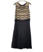 VALENTINOヴァレンティノ）の古着「ノースリーブ・キャミソールワンピース」｜ブラック