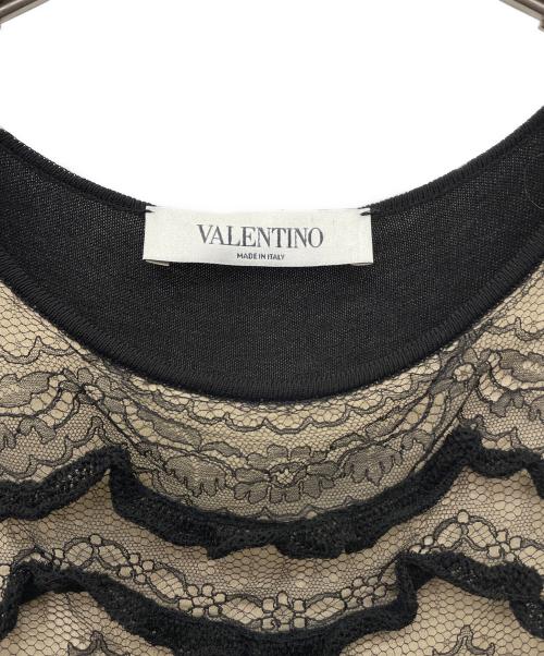 VALENTINO（ヴァレンティノ）VALENTINO (ヴァレンティノ) ノースリーブ・キャミソールワンピース ブラック サイズ:Freeの古着・服飾アイテム