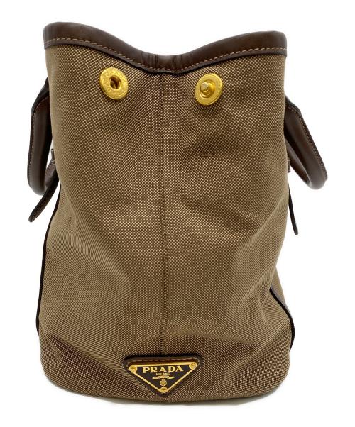 PRADA（プラダ）PRADA (プラダ) ハンドバッグ ベージュの古着・服飾アイテム