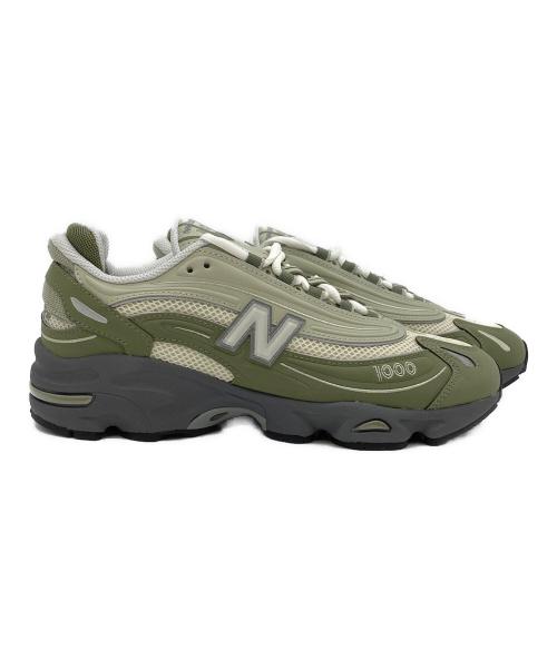NEW BALANCE（ニューバランス）NEW BALANCE (ニューバランス) ローカットスニーカー オリーブ×ホワイト サイズ:26.5の古着・服飾アイテム