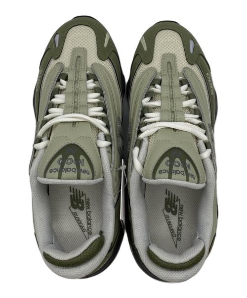 NEW BALANCE（ニューバランス）NEW BALANCE (ニューバランス) ローカットスニーカー オリーブ×ホワイト サイズ:26.5の古着・服飾アイテム