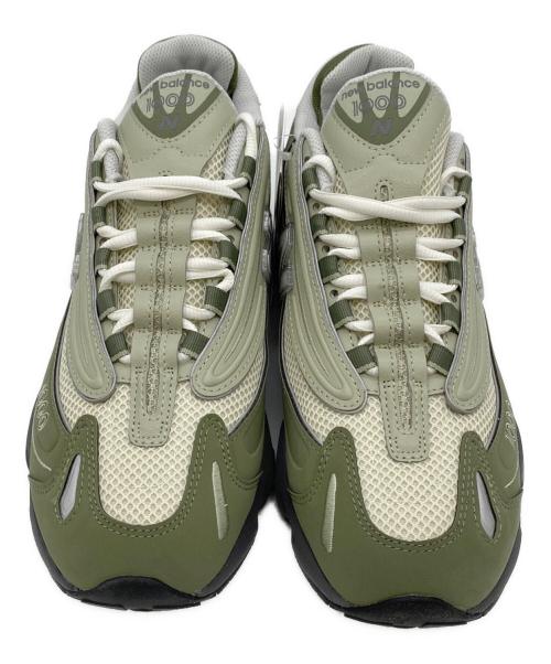 NEW BALANCE（ニューバランス）NEW BALANCE (ニューバランス) ローカットスニーカー オリーブ×ホワイト サイズ:26.5の古着・服飾アイテム