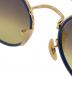 中古・古着 RAY-BAN (レイバン) サングラス ゴールド×ブルー：5000円